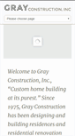Mobile Screenshot of grayconstructioninc.com