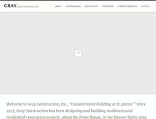 Tablet Screenshot of grayconstructioninc.com